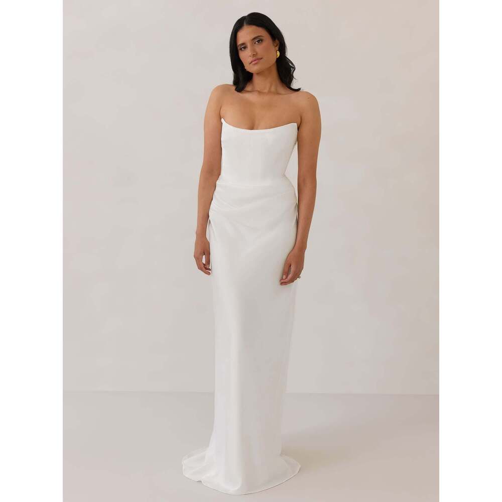 Park & Fifth Cardero Dress Size MM / Off White - Picture 1 of 5